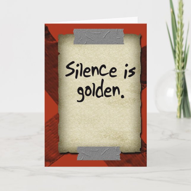 Cartão de saudação de fita dupla (Frente)