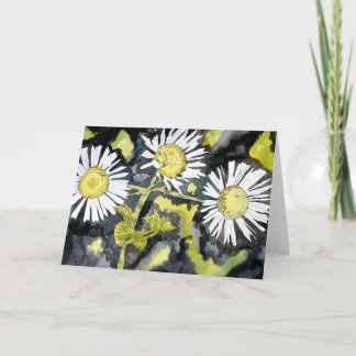 cartão de saudação de flor silvestre