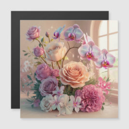 Cartão de Saudação de Flores de Mola 3D com Rosas