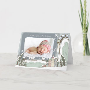 Cartão de Saudação de Foto de Natal para a Cidade