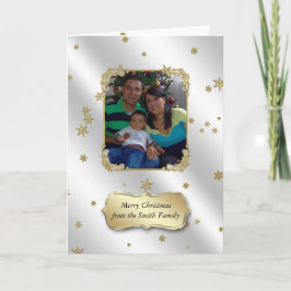 Cartão de Saudação de Foto de Natal para Estrelas 