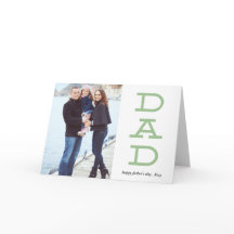 Cartão de Saudação de Foto do Dia de os pais de Le