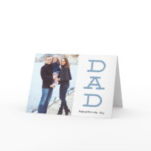 Cartão de Saudação de Foto do Dia de os pais de Le