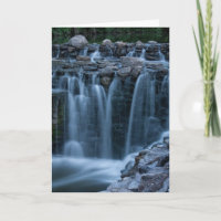 Cartão de saudação de Foto em Cascata