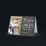 Cartão de Saudação de Foto Feriado de Amor<br><div class="desc">Cartão de Saudação de Foto Feriado de Amor de Orabella Impressões. Substitua a foto de modelo por uma imagem própria antes de comprar.</div>