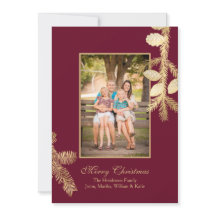 Cartão de Saudação de Foto Feriado de Inverno