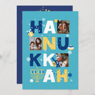 Cartão de Saudação de Foto HANUKKAH