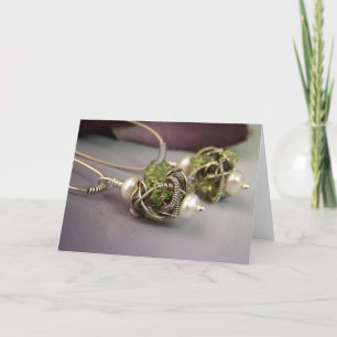 Cartão de Saudação de Foto Jewelry