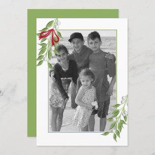 Cartão de Saudação de Foto Mistletoy