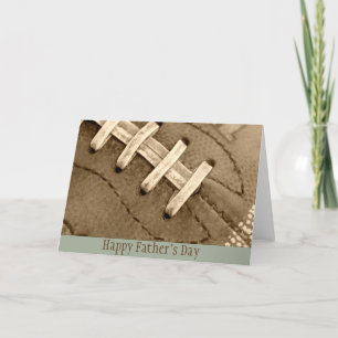 Cartão de Saudação de Futebol de Dia de os pais