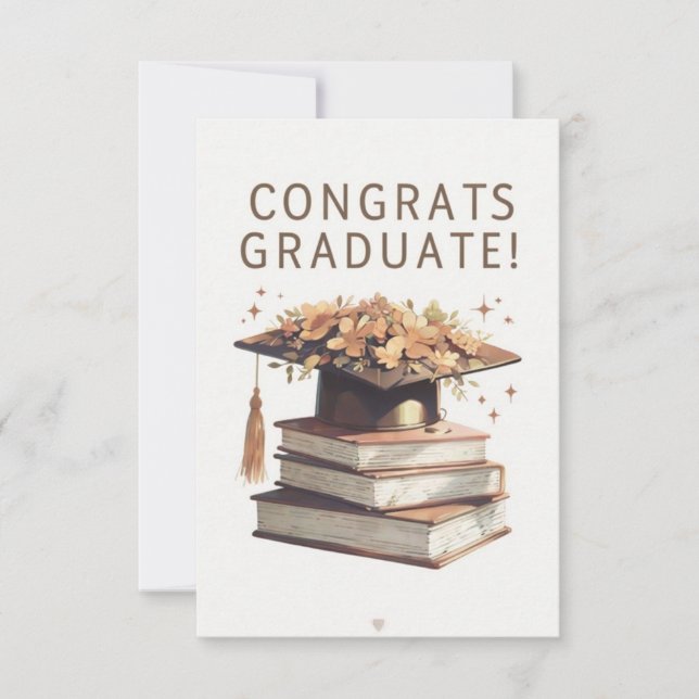 Cartão de saudação de gradação de estilo animalíst (Frente)