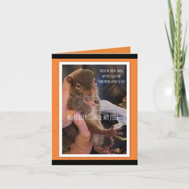 cartão de saudação de Halloween (Frente)