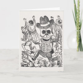 Cartão de saudação de Halloween com desenho de tin