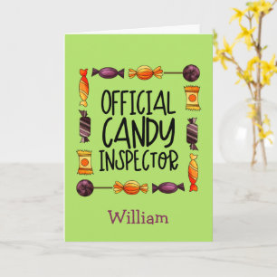 Cartão de Saudação de Halloween do Inspetor Oficia