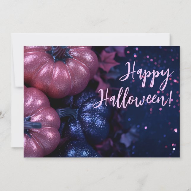 Cartão de Saudação de Halloween para Bompkins (Frente)