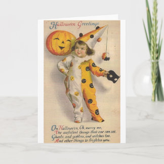 Cartão de Saudação de Halloween Vitoriano
