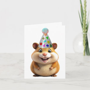 Cartão de Saudação de Hamster Aniversário