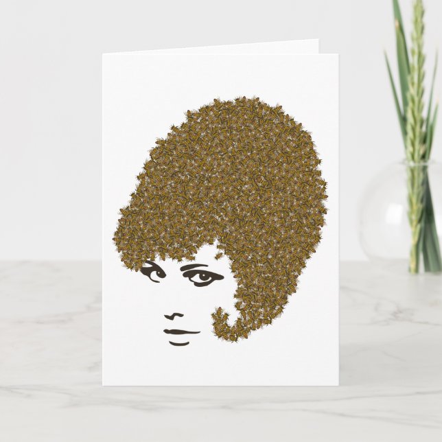 Cartão de Saudação de Honey Bee Hive (Frente)