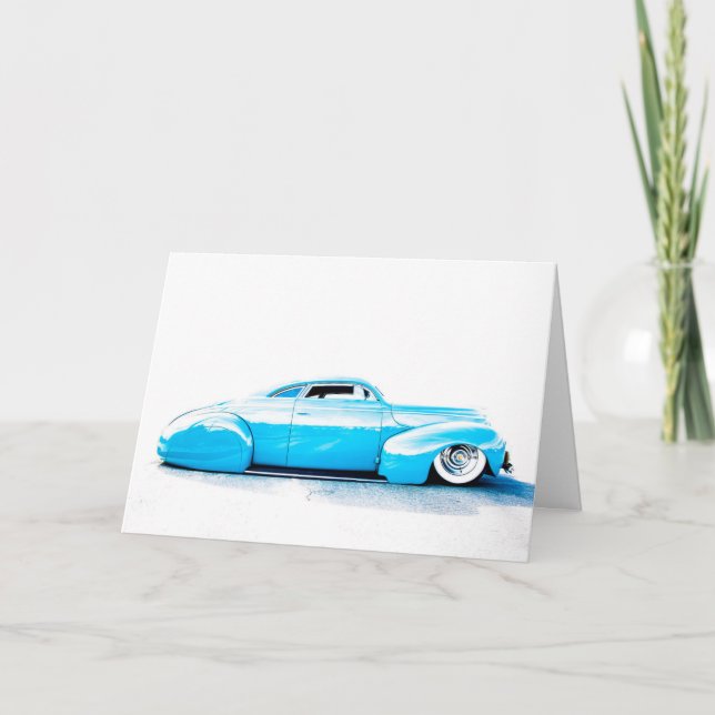 Cartão de saudação de hot rod (Frente)