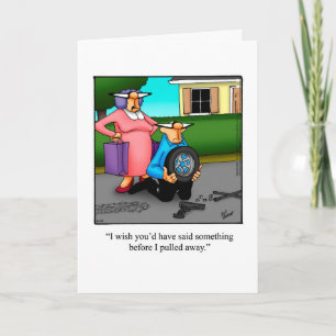 Cartão de Saudação de Humor Divertido de Aniversár