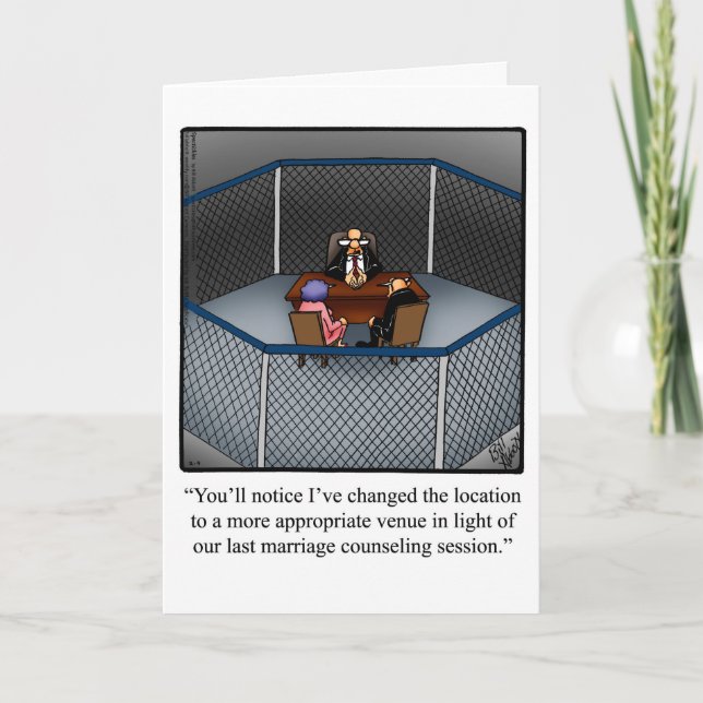 Cartão de Saudação de Humor Engraçado (Frente)