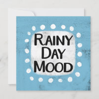 Cartão de saudação de humor Rainy Day