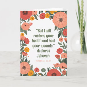 Cartão de Saudação de Incentivo JW Jeremiah 30:17