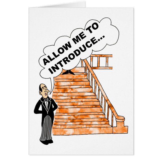 Cartão de Saudação de Introdução ao Vendedor (Frente)