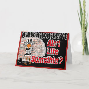 Cartão de saudação de Jailbird