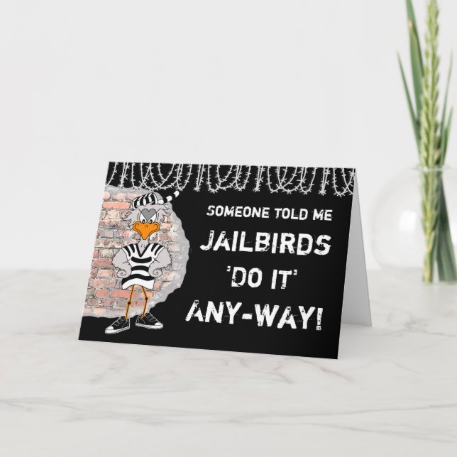 Cartão de saudação de Jailbird (Frente)