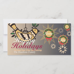 Cartão de Saudação de Joy com Amor Feriado da Paz