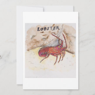 Cartão de Saudação de Lagosta