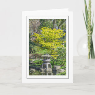 Cartão de saudação de lanterna japonês