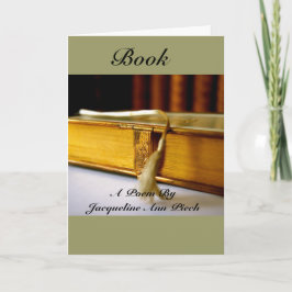 Cartão de Saudação de Livro