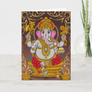 Cartão de Saudação de Lord Ganesha
