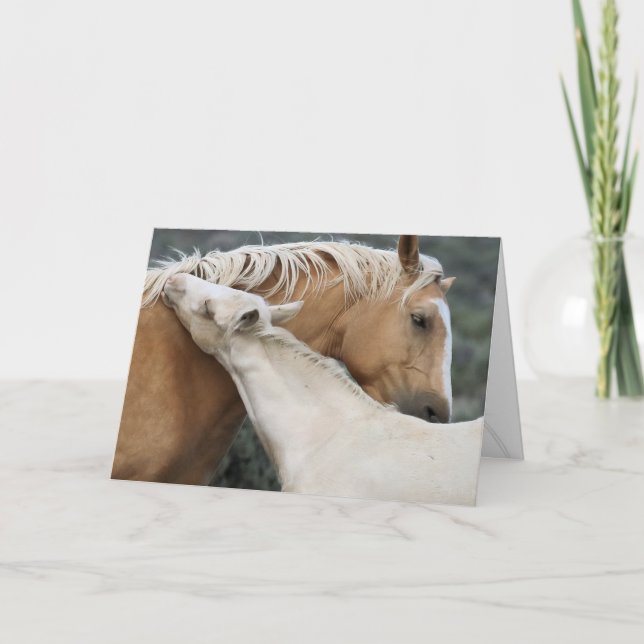 Cartão de Saudação de Mãe e Filho (Frente)