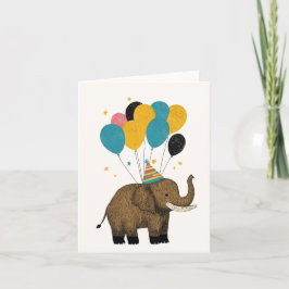 Cartão de Saudação de Mamute de Aniversário - Dive