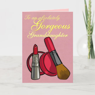 Cartão de saudação de maquiagem PERSONALIZÁVEL