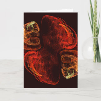 Cartão de Saudação de Metamorfose Abstrato