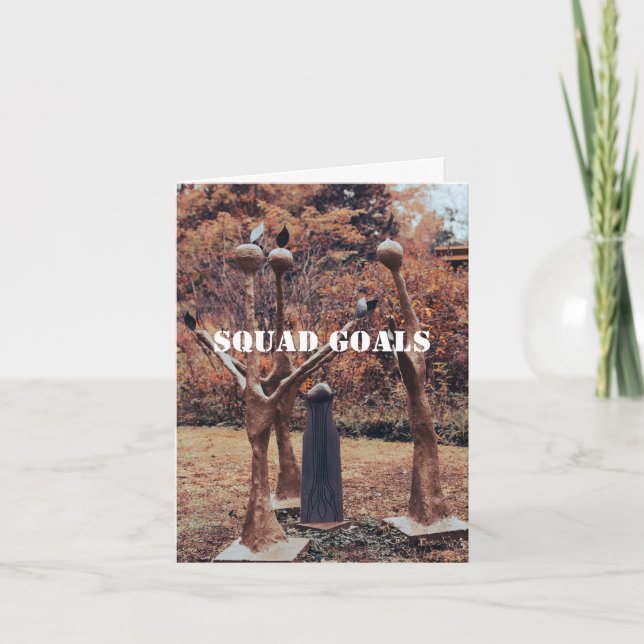 Cartão de Saudação de Metas de Esquadrão para Best (Frente)