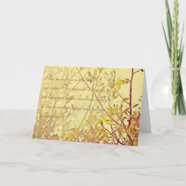 Cartão de saudação de milagres (Frente)