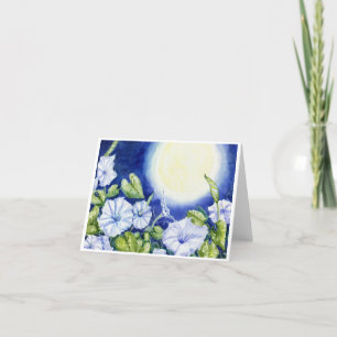Cartão de Saudação de Moonflower