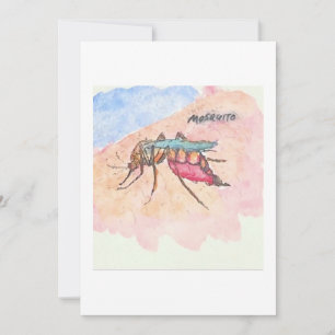 Cartão de Saudação de Mosquito