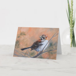 Cartão de Saudação de Música Sparrow Fine Art