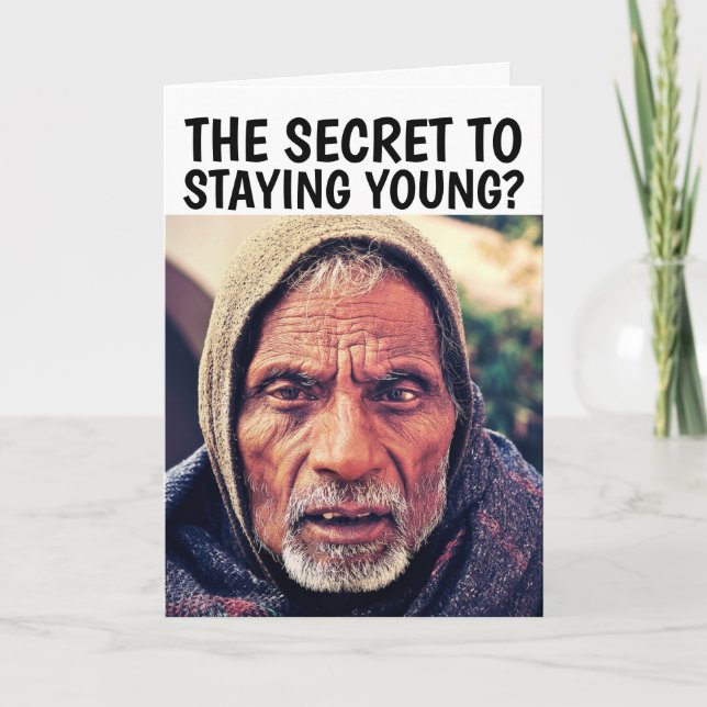 Cartão de Saudação de Namorado de VELHO (Frente)