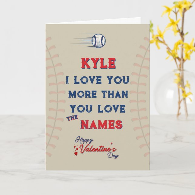 Cartão de saudação de Namorados personalizado, pla (Flor Amarela)