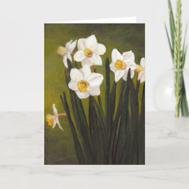 Cartão de Saudação de "Narciso" Flores de primaver