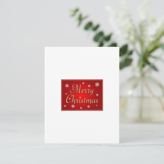 Cartão de Saudação de Natal (Em pé/Frente)