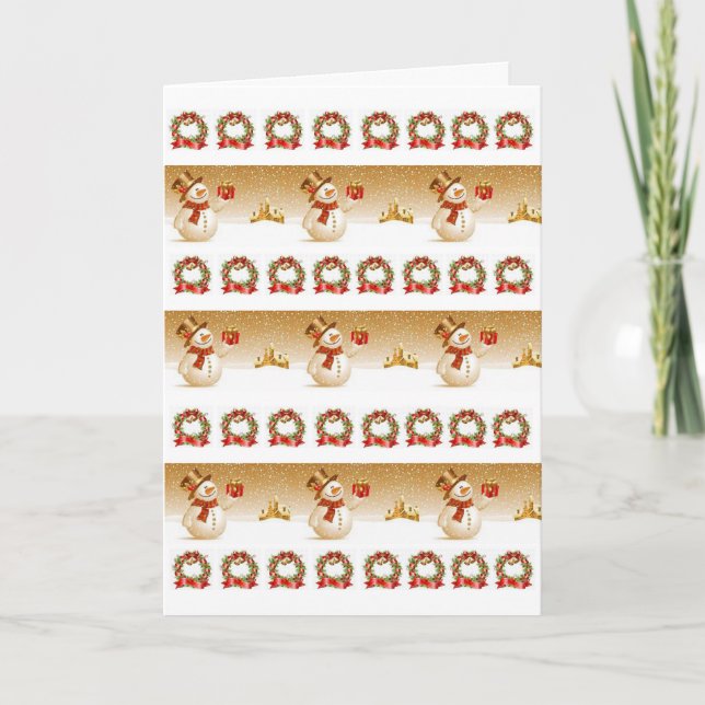 Cartão de Saudação de Natal (Frente)