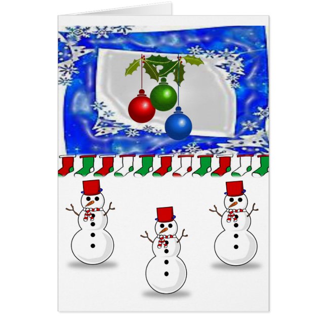 Cartão de Saudação de Natal (Frente)